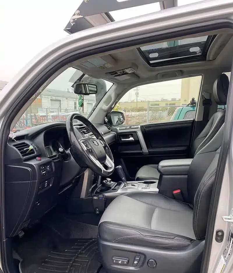 Clean Toyota 4Runner front interior after a Detail Pals mud cleanup