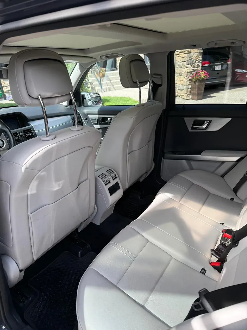 Clean rear seats after a Detail Pals interior detail